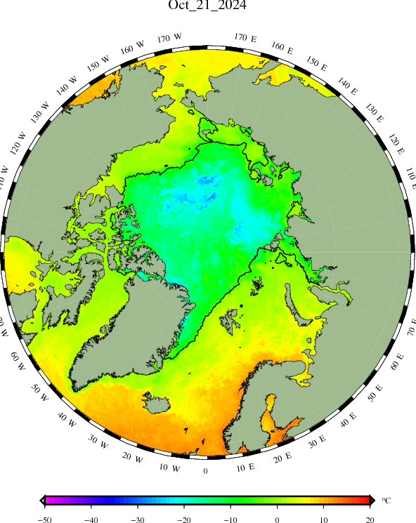 http://ocean.dmi.dk/arctic/satellite/plots/satsst.arc.d-00.png